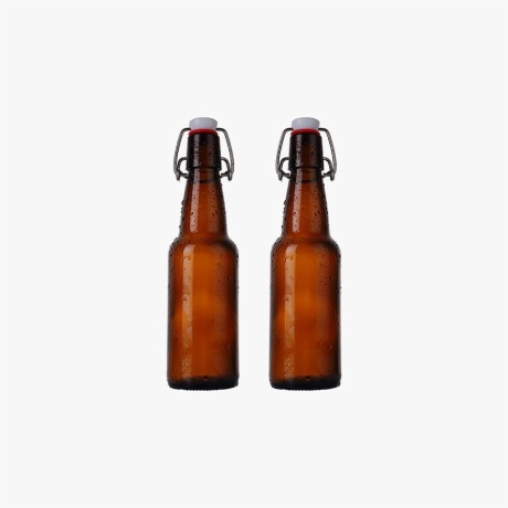 amber flip top beer bottles