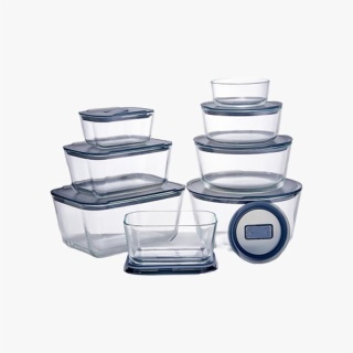 Antislip Lightweight Borosilicate Glass Food Box