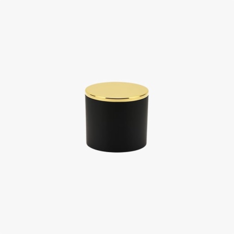 Black Custom Cylindrical Perfume Bottle Cap
