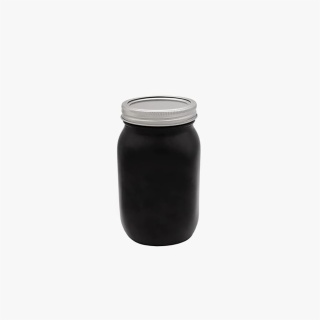 Black Mason Jar