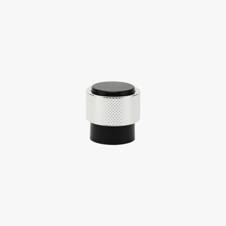 Black&Silver Cylindrical Perfume Bottle Cap