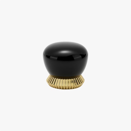 Black Stone Shape Perfume Cap