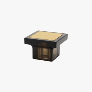 Black Trapezoid Perfume Bottle Cap