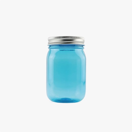 blue mason jar