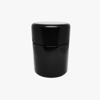 Child Resistant Solid Black Jar with Black Lid for 1/8th Oz