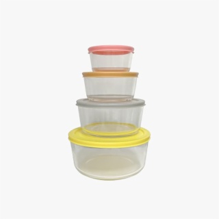 Clear Glass Salad Bowl