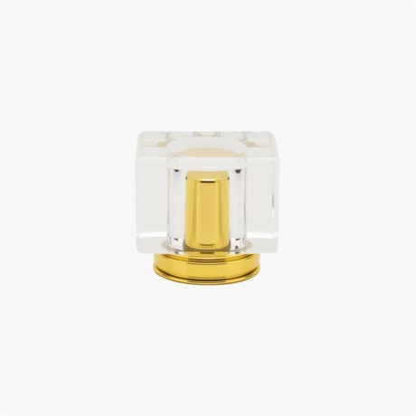 Clear&Gold Square Perfume Bottle Cap