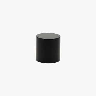 Custom Glossy Black  Perfume Bottle Cap Cylindrical