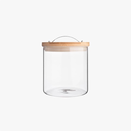 Customizable Snap-On Sealed Glass Storage Jar