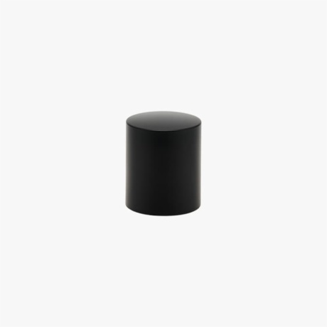 Cylindrical Matte Black Perfume Bottle Cap