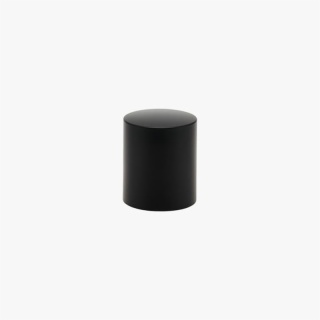 Cylindrical Matte Black Perfume Bottle Cap
