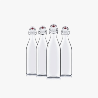 16.9oz Clear Flip Top Bottle for Beer & Spirit