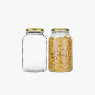 Buy Wholesale China Large Wide Mouth Glass Pickle Jars With Metal Airtight  Lid Mason Jars Wholesale Glass Storage Bottle & Glass Jars Bottles Honey  Jars at USD 0.43