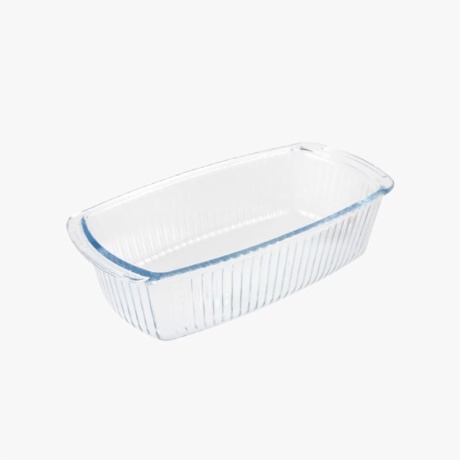 Glass Baking Pan With Stripes