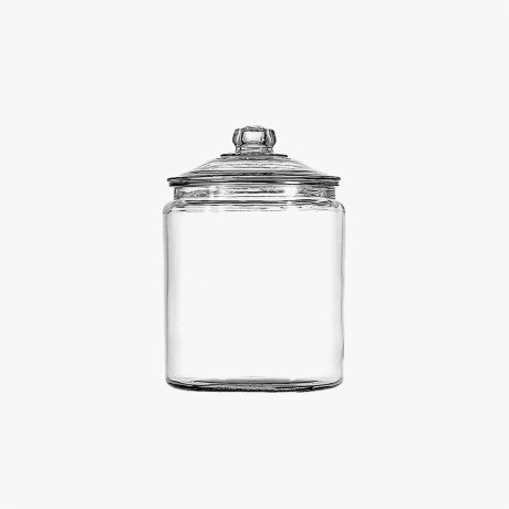 glass flour container