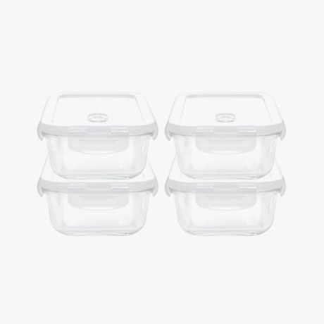 2.glass lunch boxs set of 4