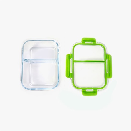 glass meal prep containers with dividers