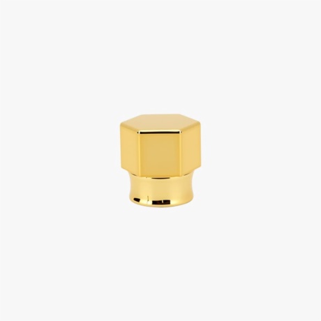 Gold Hexagonal Perfume Bottle Cap
