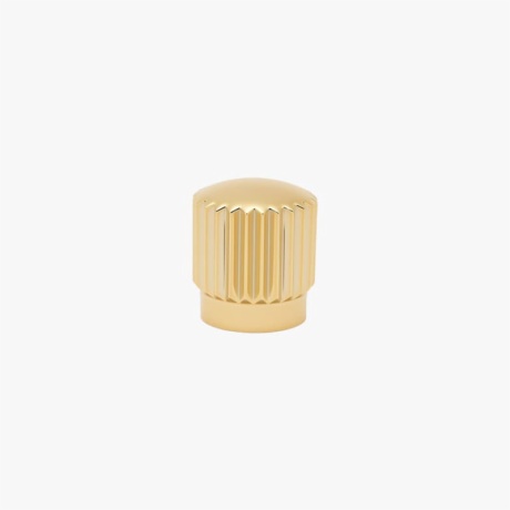 Gold Striated Perfume Bottle Cap