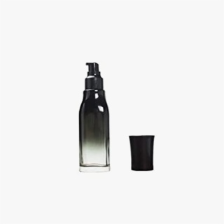 gradient black lotion bottle