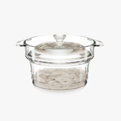 Round Borosilicate Glass Casserole