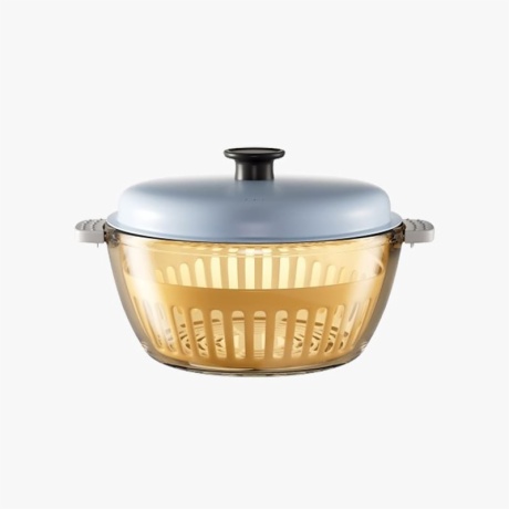 Round Borosilicate Glass Casserole with Lid