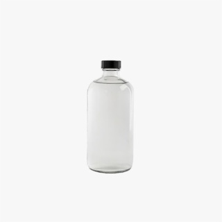 Round Clear Juice Bottle with Airtight Seal