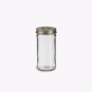 Round Glass Spice Jar