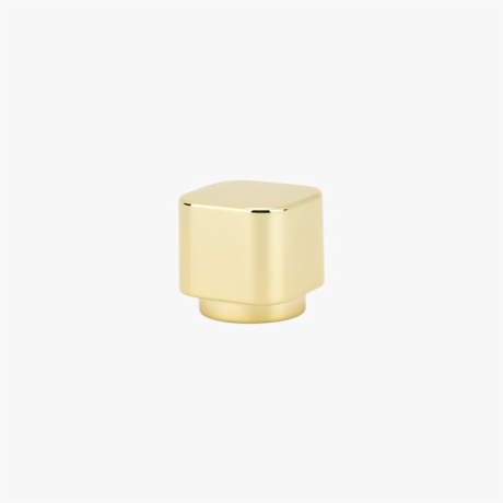 Shiny Golden Square Shape Perfume Bottle Cap