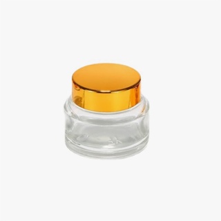 Small Glass Container for Cream