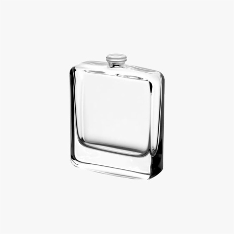 Square 50ml Transparent Fragrance Glass Bottle