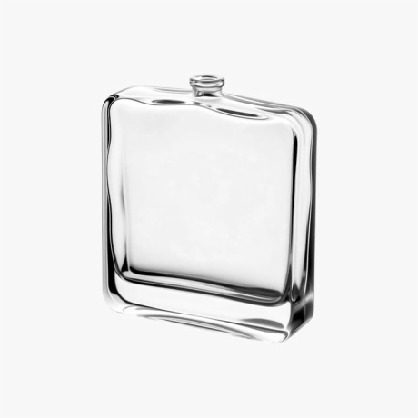 Square 80ml Transparent Fragrance Glass Bottle