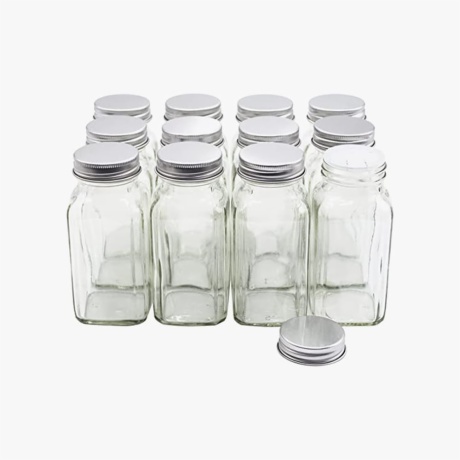 square spice jars