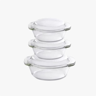 Steamed Egg Noodle Bowl with Glass Lid