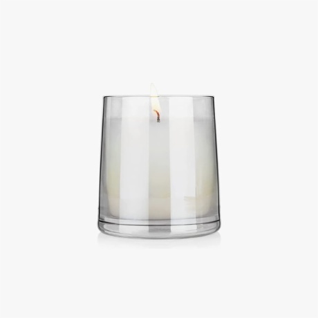 thick glass unscented candle jar
