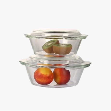 Transparent Kitchenware Glass Heat Resistant Casserole