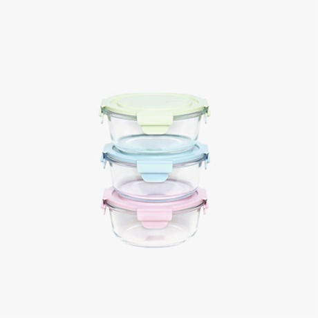 round glass tiffin