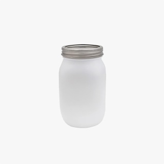 White Mason Jar