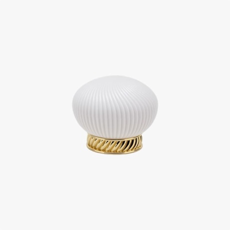White Striated Perfume Bottle Cap