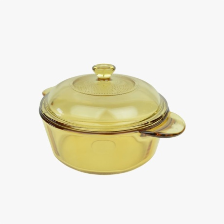 yellow casserole dish