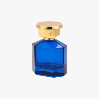 Empty 50ml Blue Glass Perfume Bottle
