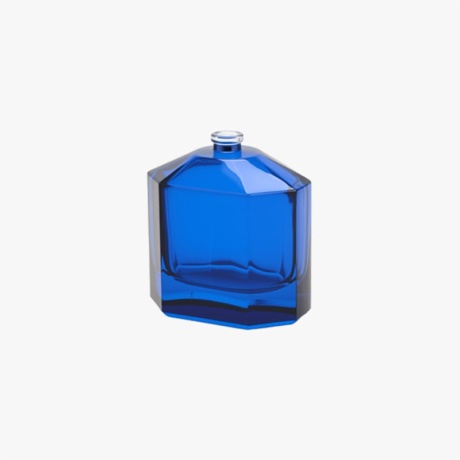 Empty 50ml Blue Glass Perfume Bottle