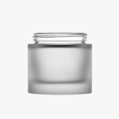 100ml Heavy Frost Glass Cream Jar