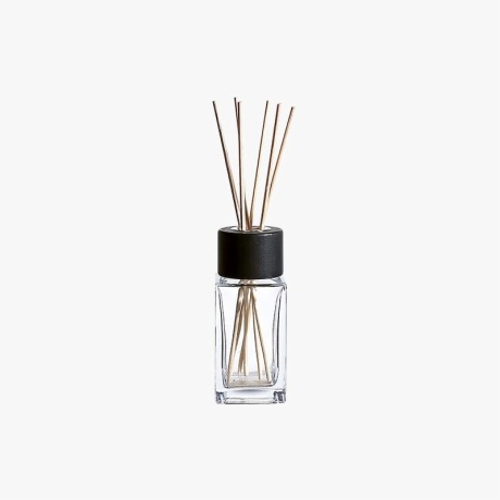 100ml Square Diffuser Bottle with Black Wood Caps