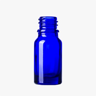 10ml Cobalt Blue Glass Boston Round Bottle 