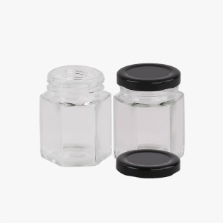 12 Oz Hexagon Honey Jars