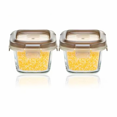 130ml 160ml bpa free glass baby food containers