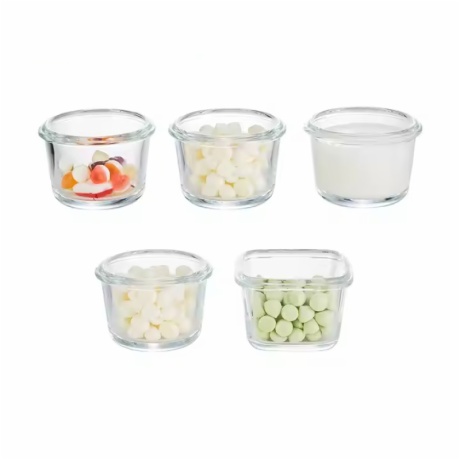 130ml 160ml bpa free glass baby food containers