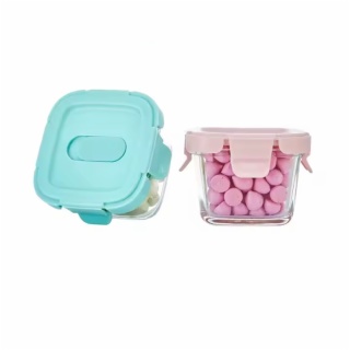 130ml 160ml Mini Borosilicate Glass Containers with Lids