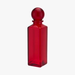120ml Red Rectangle Perfume Glass Bottle